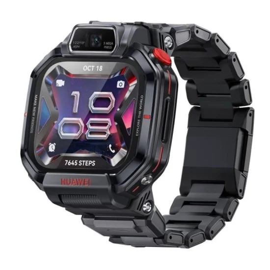 Huawei Kids Watch X1 Pro, 64GB storage 120-190mm size 13MP camera - Black